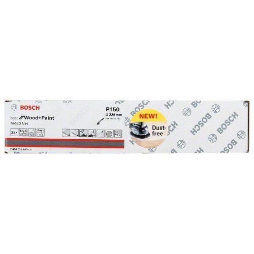  M480 Best for Wood and Paint Schleifnetze für Wand- und Deckenschleifer Bosch Schleifmittel Net M 480, für Trockenbauschleifer 12376607