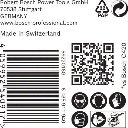  EXPERT M480 Schleifnetze für Schwingschleifer Bosch EXPERT M480 Schleifnetz für Schwingschleifer, 93 x 186 mm, G 100, 50-tlg., für Exzenterschleifer 12375489