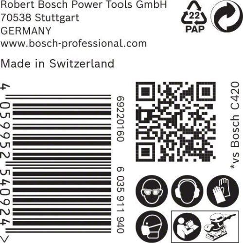  EXPERT M480 Schleifnetze für Schwingschleifer Bosch EXPERT M480 Schleifnetz für Schwingschleifer, 93 x 186 mm, G 120, 50-tlg., für Exzenterschleifer 12375490