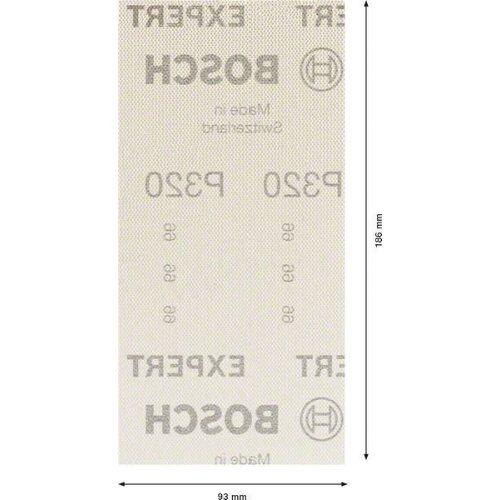  EXPERT M480 Schleifnetze für Schwingschleifer Bosch EXPERT M480 Schleifnetz für Schwingschleifer, 93 x 186 mm, G 320, 50-tlg., für Exzenterschleifer 12375495