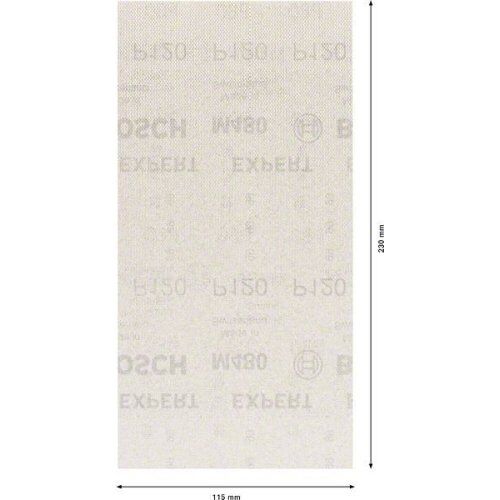  EXPERT M480 Schleifnetze für Schwingschleifer Bosch EXPERT M480 Schleifnetz für Schwingschleifer, 115 x 230 mm, G 120, 10-tlg., für Exzenterschleifer 12375504