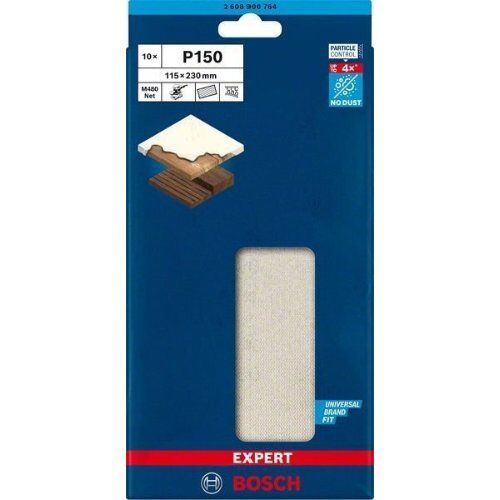  EXPERT M480 Schleifnetze für Schwingschleifer Bosch EXPERT M480 Schleifnetz für Schwingschleifer, 115 x 230 mm, G 150, 10-tlg., für Exzenterschleifer 12375478