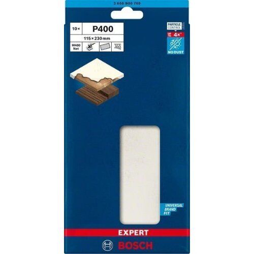  EXPERT M480 Schleifnetze für Schwingschleifer Bosch EXPERT M480 Schleifnetz für Schwingschleifer, 115 x 230 mm, G 400, 10-tlg., für Exzenterschleifer 12375482