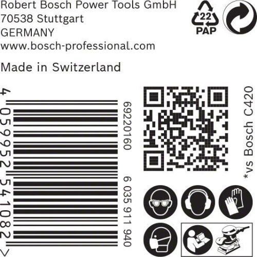  EXPERT M480 Schleifnetze für Schwingschleifer Bosch EXPERT M480 Schleifnetz für Schwingschleifer, 115 x 230 mm, G 80, 50-tlg., für Exzenterschleifer 12375479