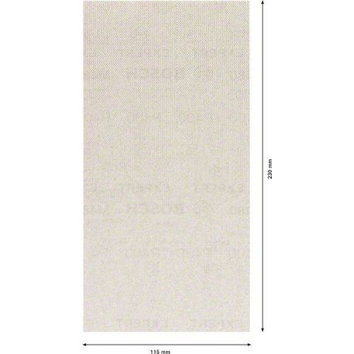  EXPERT M480 Schleifnetze für Schwingschleifer Bosch EXPERT M480 Schleifnetz für Schwingschleifer, 115 x 230 mm, G 100, 50-tlg., für Exzenterschleifer 12375520