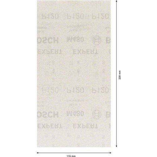  EXPERT M480 Schleifnetze für Schwingschleifer Bosch EXPERT M480 Schleifnetz für Schwingschleifer, 115 x 230 mm, G 120, 50-tlg., für Exzenterschleifer 12375497