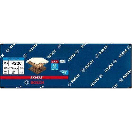  EXPERT M480 Schleifnetze für Schwingschleifer Bosch EXPERT M480 Schleifnetz für Schwingschleifer, 115 x 230 mm, G 220, 50-tlg., für Exzenterschleifer 12375508