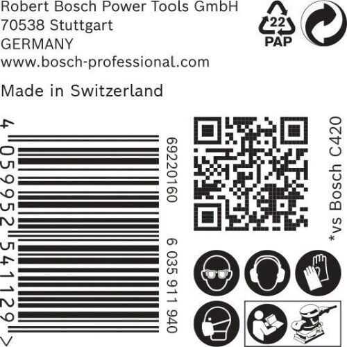  EXPERT M480 Schleifnetze für Schwingschleifer Bosch EXPERT M480 Schleifnetz für Schwingschleifer, 115 x 230 mm, G 320, 50-tlg., für Exzenterschleifer 12375507