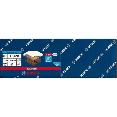  EXPERT M480 Schleifnetze für Schwingschleifer Bosch EXPERT M480 Schleifnetz für Schwingschleifer, 115 x 230 mm, G 320, 50-tlg., für Exzenterschleifer 12375507