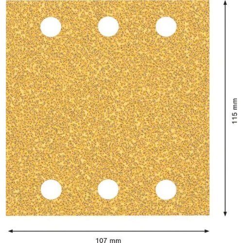  EXPERT C470 Schleifblatt mit 6 Löchern für Schwingschleifer Bosch EXPERT C470 Schleifpapier mit 6 Löchern für Schwingschleifer, 115 x 107 mm, G 40, 10-tlg., für Exzenterschleifer 12375533