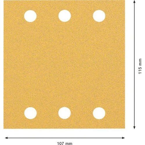  EXPERT C470 Schleifblatt mit 6 Löchern für Schwingschleifer Bosch EXPERT C470 Schleifpapier mit 6 Löchern für Schwingschleifer, 115 x 107 mm, G 80, 10-tlg., für Exzenterschleifer 12375529