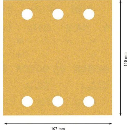  EXPERT C470 Schleifblatt mit 6 Löchern für Schwingschleifer Bosch EXPERT C470 Schleifpapier mit 6 Löchern für Schwingschleifer, 115 x 107 mm, G 180, 10-tlg., für Exzenterschleifer 12375534
