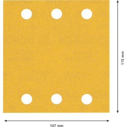  EXPERT C470 Schleifblatt mit 6 Löchern für Schwingschleifer Bosch EXPERT C470 Schleifpapier mit 6 Löchern für Schwingschleifer, 115 x 107 mm, G 240, 10-tlg., für Exzenterschleifer 12375532