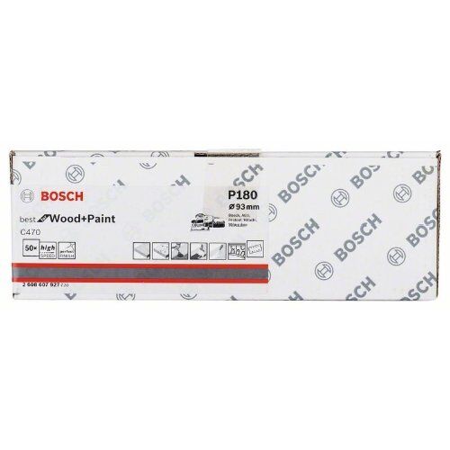  C470 Best for Wood and Paint Schleifpapier für Schwingschleifer Bosch Schleifblatt C470, 50er-Pack, für Exzenterschleifer 12375641