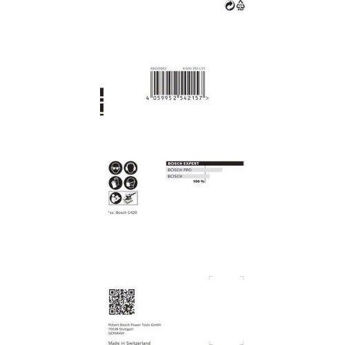  EXPERT C470 Schleifblatt mit 8 Löchern für Schwingschleifer Bosch EXPERT C470 Schleifpapier mit 8 Löchern für Schwingschleifer, 80 x 133 mm, G 40, 10-tlg., für Exzenterschleifer 12375560