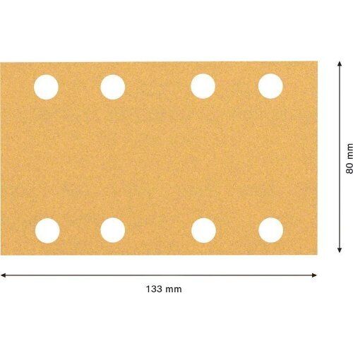  EXPERT C470 Schleifblatt mit 8 Löchern für Schwingschleifer Bosch EXPERT C470 Schleifpapier mit 8 Löchern für Schwingschleifer, 80 x 133 mm, G 100, 10-tlg., für Exzenterschleifer 12375559