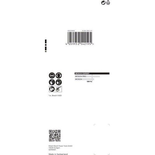  EXPERT C470 Schleifblatt mit 8 Löchern für Schwingschleifer Bosch EXPERT C470 Schleifpapier mit 8 Löchern für Schwingschleifer, 80 x 133 mm, G 120, 10-tlg., für Exzenterschleifer 12375554