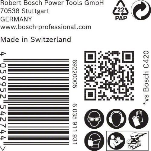  EXPERT C470 Schleifblatt mit 8 Löchern für Schwingschleifer Bosch EXPERT C470 Schleifpapier mit 8 Löchern für Schwingschleifer, 93 x 186 mm, G 60, 50-tlg., für Exzenterschleifer 12375564