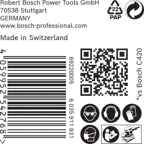  EXPERT C470 Schleifblatt mit 8 Löchern für Schwingschleifer Bosch EXPERT C470 Schleifpapier mit 8 Löchern für Schwingschleifer, 93 x 186 mm, G 100, 50-tlg., für Exzenterschleifer 12375542