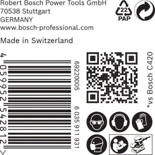  EXPERT C470 Schleifblatt mit 14 Löchern für Schwingschleifer Bosch EXPERT C470 Schleifpapier mit 14 Löchern für Schwingschleifer, 115 x 230 mm, G 60, 50-tlg., für Exzenterschleifer 12375588