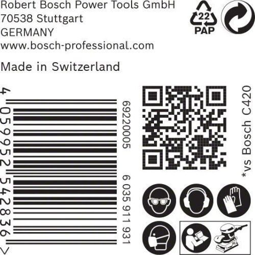  EXPERT C470 Schleifblatt mit 14 Löchern für Schwingschleifer Bosch EXPERT C470 Schleifpapier mit 14 Löchern für Schwingschleifer, 115 x 230 mm, G 100, 50-tlg., für Exzenterschleifer 12375575