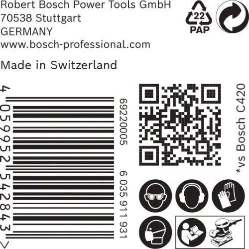  EXPERT C470 Schleifblatt mit 14 Löchern für Schwingschleifer Bosch EXPERT C470 Schleifpapier mit 14 Löchern für Schwingschleifer, 115 x 230 mm, G 120, 50-tlg., für Exzenterschleifer 12375579