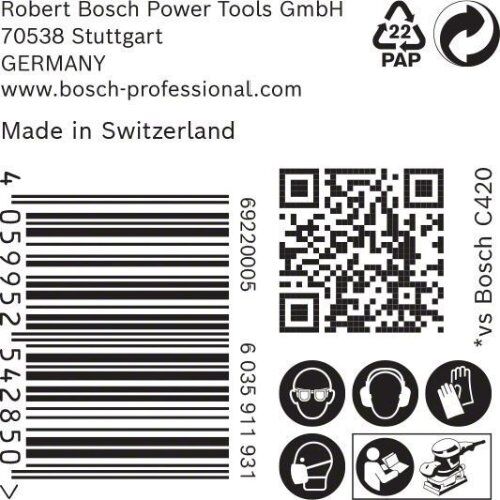  EXPERT C470 Schleifblatt mit 14 Löchern für Schwingschleifer Bosch EXPERT C470 Schleifpapier mit 14 Löchern für Schwingschleifer, 115 x 230 mm, G 180, 50-tlg., für Exzenterschleifer 12375587