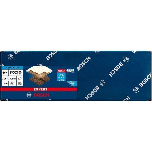  EXPERT C470 Schleifblatt mit 14 Löchern für Schwingschleifer Bosch EXPERT C470 Schleifpapier mit 14 Löchern für Schwingschleifer, 115 x 230 mm, G 320, 50-tlg., für Exzenterschleifer 12375574