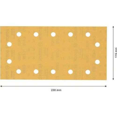  EXPERT C470 Schleifblatt mit 14 Löchern für Schwingschleifer Bosch EXPERT C470 Schleifpapier mit 14 Löchern für Schwingschleifer, 115 x 230 mm, G 400, 50-tlg., für Exzenterschleifer 12375578