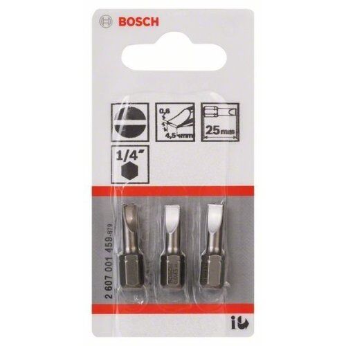  Extra Hard Schrauberbits, Schlitz Bosch Schrauberbit Extra-Hart, für Bohrmaschinen 12376809