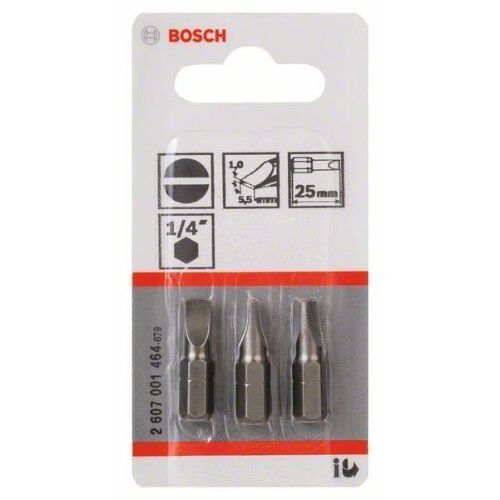  Extra Hard Schrauberbits, Schlitz Bosch Schrauberbit Extra-Hart, für Bohrmaschinen 12376819