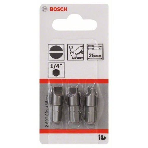  Extra Hard Schrauberbits, Schlitz Bosch Schrauberbit Extra-Hart, für Bohrmaschinen 12376820