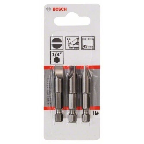  Extra Hard Schrauberbits, Schlitz Bosch Schrauberbit Extra-Hart, für Bohrmaschinen 12376822