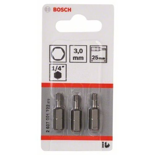  Extra Hard Schrauberbits, Sechskant Bosch Schrauberbit Extra-Hart, für Bohrmaschinen 12376951