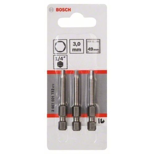  Extra Hard Schrauberbits, Sechskant Bosch Schrauberbit Extra-Hart, für Bohrmaschinen 12376956