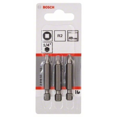  Extra Hard Schrauberbits, quadratisch Bosch Schrauberbit Extra-Hart, für Bohrmaschinen 12376973
