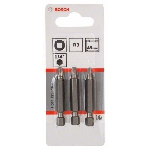  Extra Hard Schrauberbits, quadratisch Bosch Schrauberbit Extra-Hart, für Bohrmaschinen 12376965