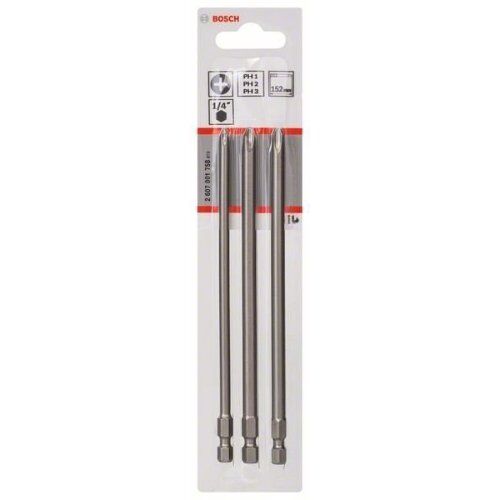  Extra Hard Schrauberbitpacks, Phillips Bosch 3-tlg. Schrauberbit-Set Extra-Hart, für Bohrmaschinen 12376985