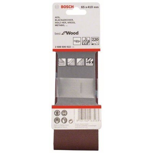  X440 Best for Wood and Paint Schleifbänder für Bandschleifer Bosch 3-tlg. Schleifband-Set X440, für Bandschleifer 12376677