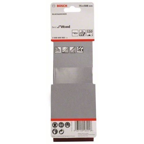  X440 Best for Wood and Paint Schleifbänder für Bandschleifer Bosch 3-tlg. Schleifband-Set X440, für Bandschleifer 12376715