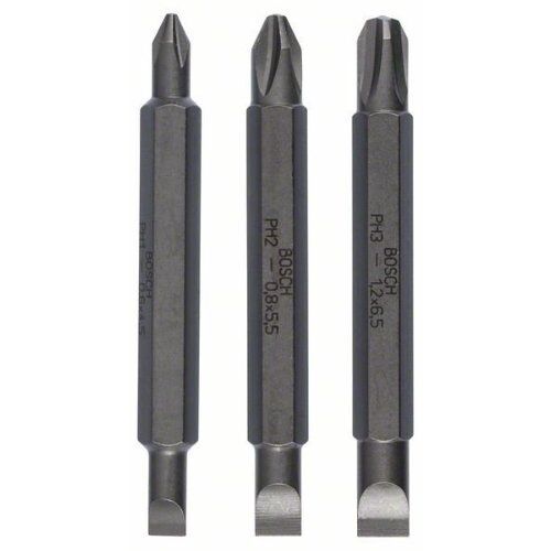  Extra Hard Schrauberbitpacks mit Doppelklinge, verschiedenes Bosch 3-tlg. Doppelklingen-Set, für Bohrmaschinen 12377001