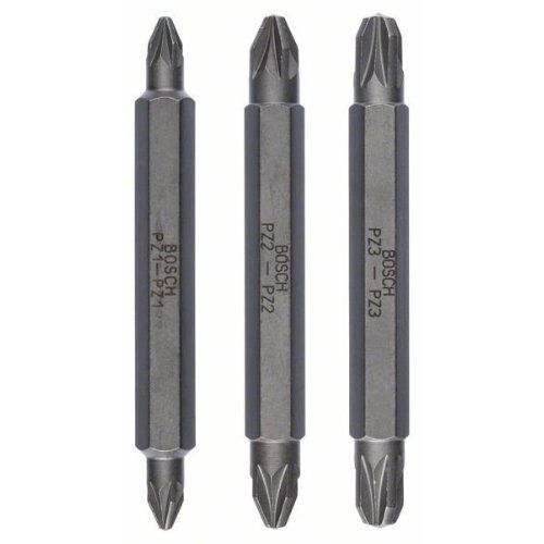  Extra Hard Schrauberbitpacks mit Doppelklinge, Pozidriv Bosch 3-tlg. Doppelklingen-Set, für Bohrmaschinen 12377008