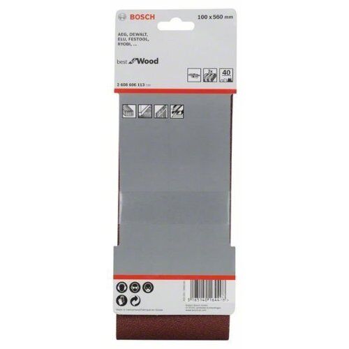  X440 Best for Wood and Paint Schleifbänder für Bandschleifer Bosch 3-tlg. Schleifband-Set X440, für Bandschleifer 12376704