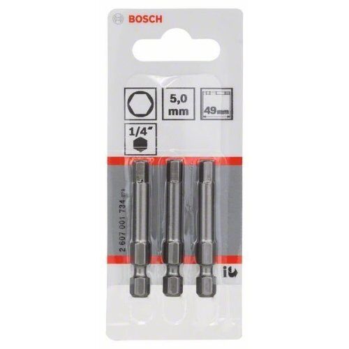  Extra Hard Schrauberbits, Sechskant Bosch Schrauberbit Extra-Hart, für Bohrmaschinen 12376955