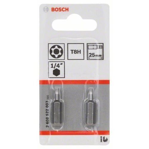  Extra Hard Schrauberbits Security-Torx® Bosch T8H Security-Torx-Schrauberbit Extra-Hart, für Bohrmaschinen 12376974