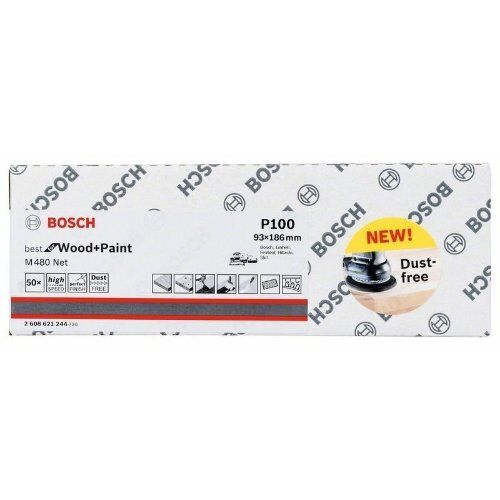  M480 Best for Wood and Paint Schleifnetze für Schwingschleifer Bosch Schleifblatt, für Exzenterschleifer 12375747