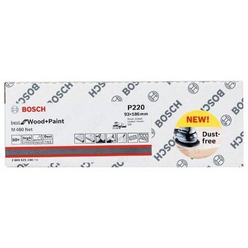  M480 Best for Wood and Paint Schleifnetze für Schwingschleifer Bosch Schleifblatt, für Exzenterschleifer 12375752