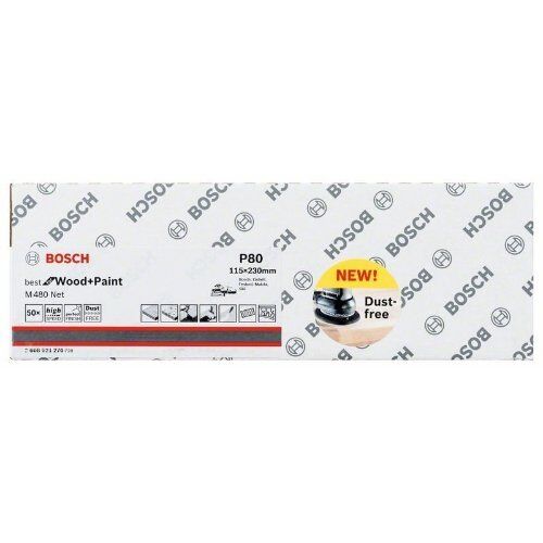  M480 Best for Wood and Paint Schleifnetze für Schwingschleifer Bosch Schleifblatt, für Exzenterschleifer 12375776