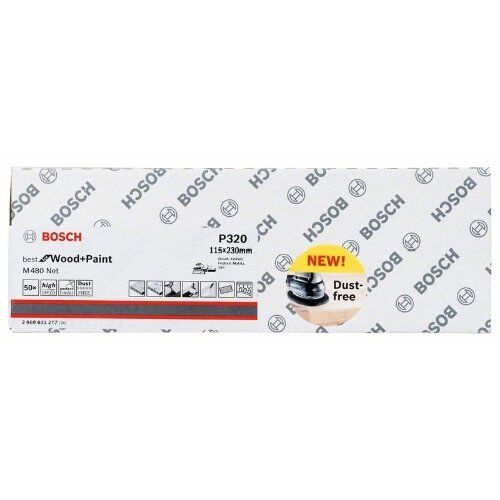  M480 Best for Wood and Paint Schleifnetze für Schwingschleifer Bosch Schleifblatt, für Exzenterschleifer 12375749