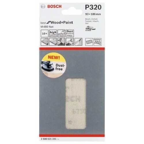  M480 Best for Wood and Paint Schleifnetze für Schwingschleifer Bosch Schleifblatt, für Exzenterschleifer 12375742